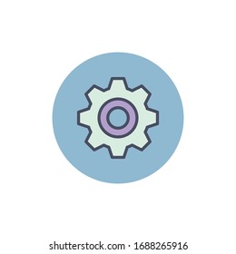 Gear Icon for Graphic Design Projects