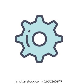 Gear Icon for Graphic Design Projects