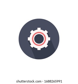 Zahnradsymbol für Grafikdesign-Projekte