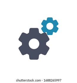Zahnradsymbol für Grafikdesign-Projekte