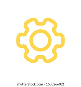 Icono de engranaje para proyectos de diseño gráfico