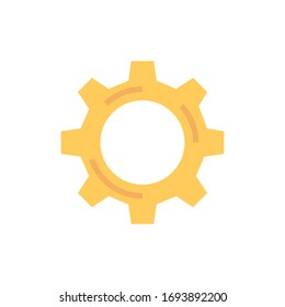 Icono de engranaje para proyectos de diseño gráfico