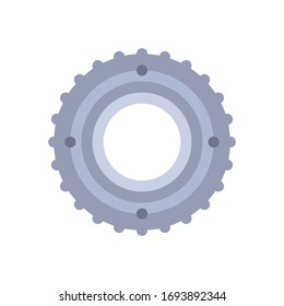 Icono de engranaje para proyectos de diseño gráfico