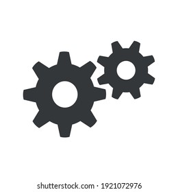 Icono de engranaje para proyectos de diseño gráfico