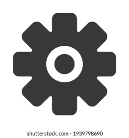 Icono de engranaje para proyectos de diseño gráfico