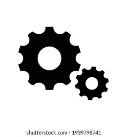 Icono de engranaje para proyectos de diseño gráfico