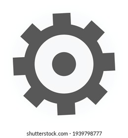 Icono de engranaje para proyectos de diseño gráfico