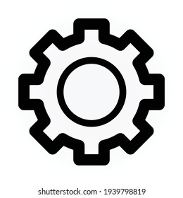 Gear Icon for Graphic Design Projects