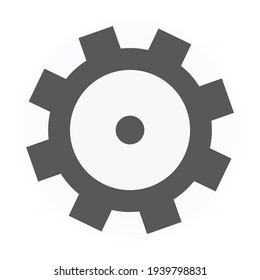 Icono de engranaje para proyectos de diseño gráfico
