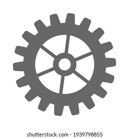 Icono de engranaje para proyectos de diseño gráfico