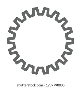 Gear Icon for Graphic Design Projects