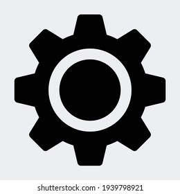 Icono de engranaje para proyectos de diseño gráfico