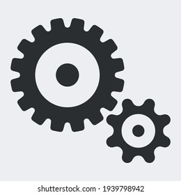 Icono de engranaje para proyectos de diseño gráfico