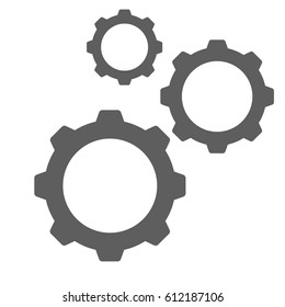 Gear icon gray