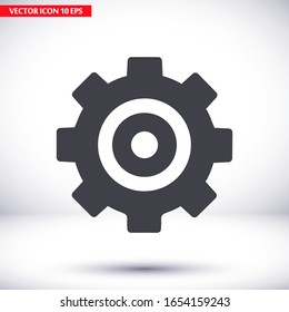Gear icon. gear half. Vector graphics display work style. clipped gear vector graphics. for your site 10 eps
