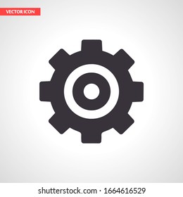 Gear icon. gear half. Vector graphics display work style. clipped gear vector graphics. for your site 10 eps