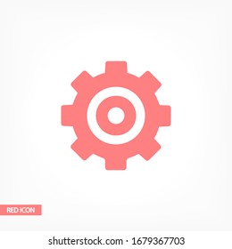 Gear icon. gear half. Vector graphics display work style. clipped gear vector graphics. for your site 10 eps