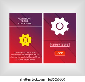 Gear icon. gear half. Vector graphics display work style. clipped gear vector graphics. for your site 10 eps