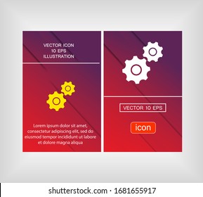 Gear icon. gear half. Vector graphics display work style. clipped gear vector graphics. for your site 10 eps