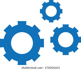 Gear icon. gear half. Vector graphics display work style. clipped gear vector graphics. for your site 10 eps