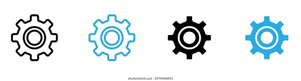 Gear Icon Ideal for Engineering and Mechanical Designs