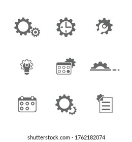 Gear icon. Illustration about hard teeth.