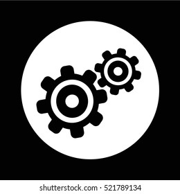 Gear icon illustration design