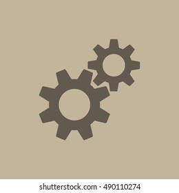 Gear icon illustration isolated vector sign symbol