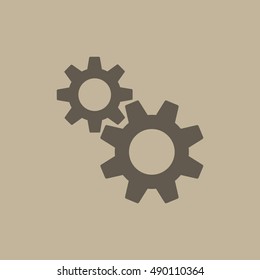 Gear icon illustration isolated vector sign symbol