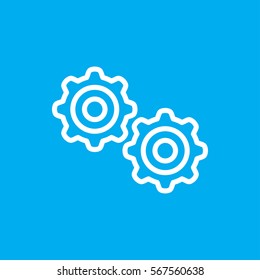 gear icon illustration isolated vector sign symbol