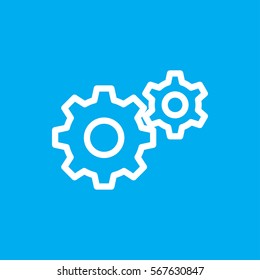 gear icon illustration isolated vector sign symbol