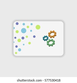 Gear icon illustration isolated vector sign symbol