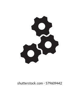 gear icon illustration isolated vector sign symbol