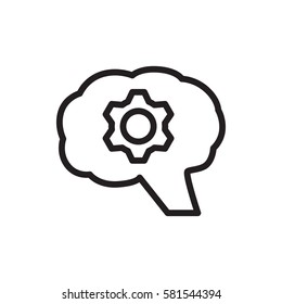 gear icon illustration isolated vector sign symbol