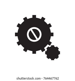 gear icon illustration isolated vector sign symbol
