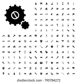 Gear icon illustration isolated vector sign symbol. editable construction icons vector set.
