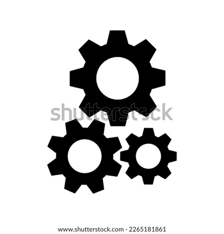 Gear icon illustration isolated vector sign symbol on white background..eps