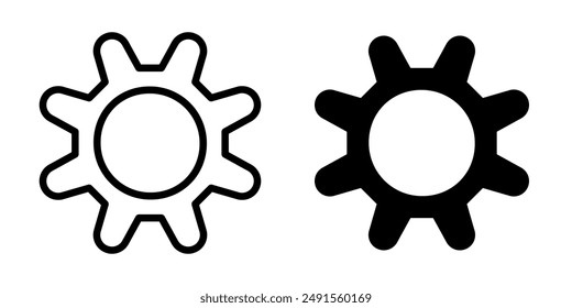 Gear icon illustration vector design template