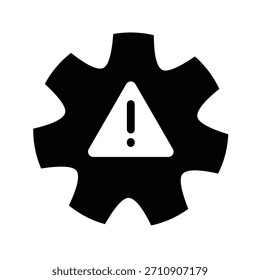 Ilustración de icono de engranaje Plantilla de diseño de Vector