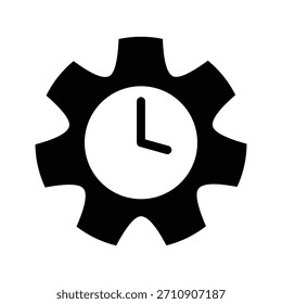 Ilustración de icono de engranaje Plantilla de diseño de Vector