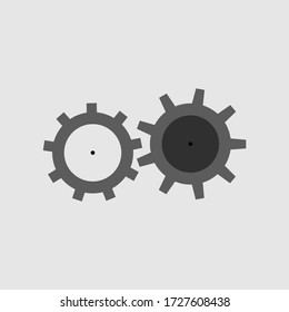 Gear icon, industry, technology, industry, icon, logo emblem for inscription, vector illustration
