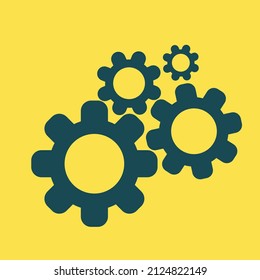 gear icon.
industry gear icon.
vector design.