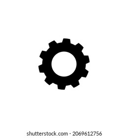 Icono de engranaje aislado en el fondo. símbolo para el logotipo de diseño de su sitio web, aplicación, Icono de engranaje Ilustración Vector.