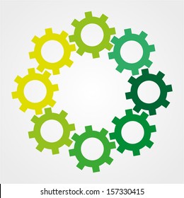 gear icon, isolated on white background.