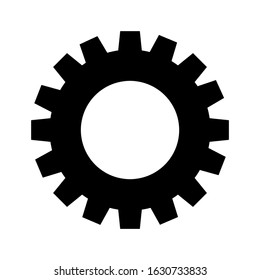 gear icon isolated on white background. vector illustration