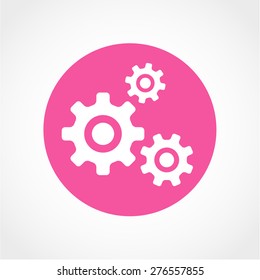 Gear Icon Isolated on White Background