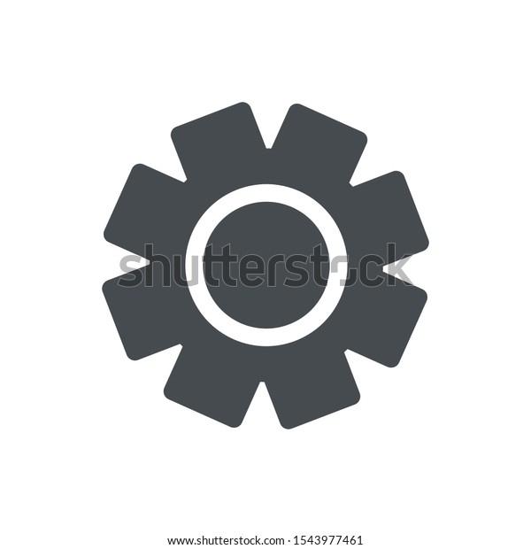 Gear icon isolated on white background.\
Cogwheel symbol modern, simple, vector, icon for website design,\
mobile app, ui. Vector\
Illustration
