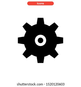gear icon isolated sign symbol vector illustration - high quality black style vector icons
