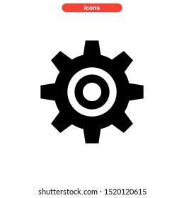 gear icon isolated sign symbol vector illustration - high quality black style vector icons
