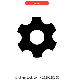 gear icon isolated sign symbol vector illustration - high quality black style vector icons
